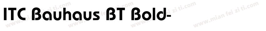 ITC Bauhaus BT Bold字体转换